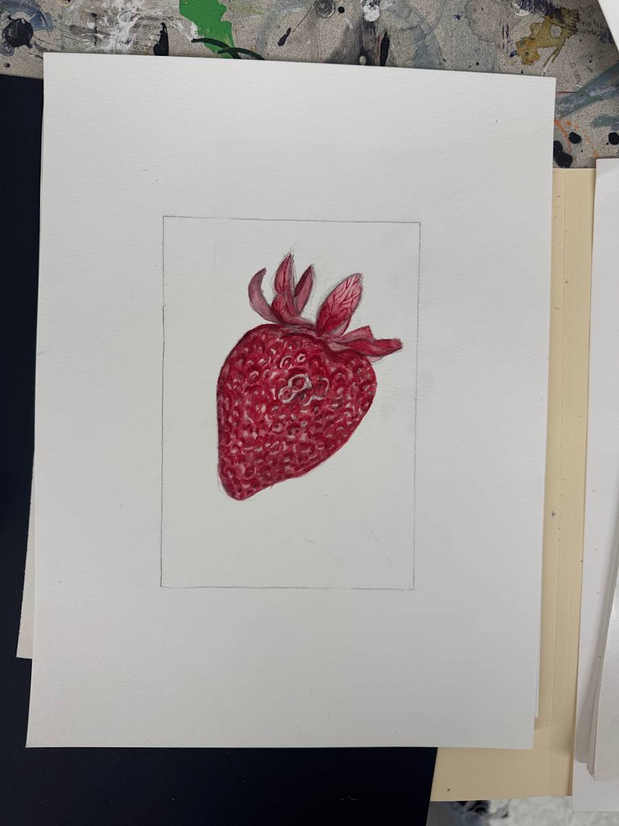 Monochromatic Strawberry by Ashley Chesna, Image 1.