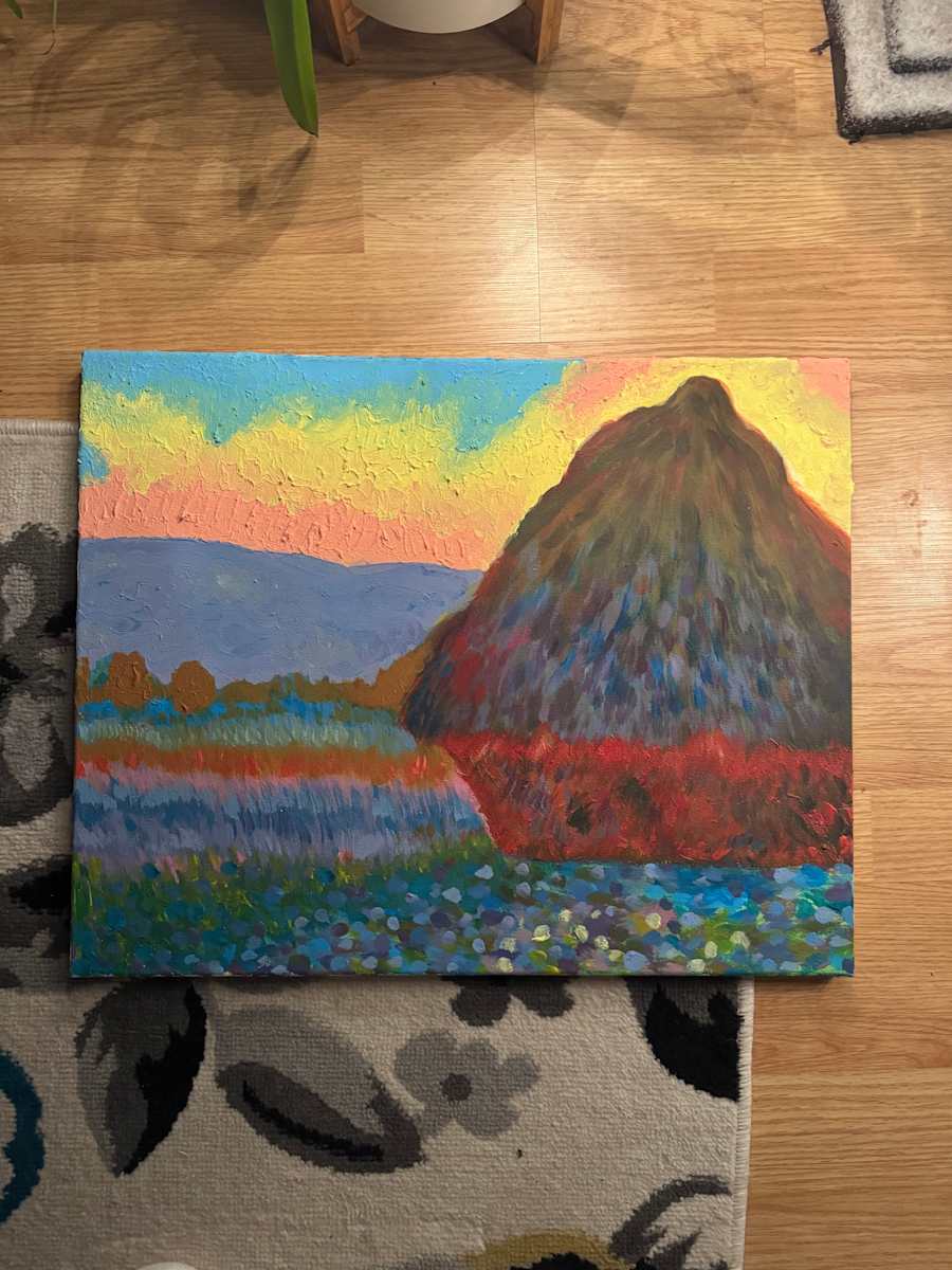 Monet Haystack Study by Ashley Chesna, Image 1.