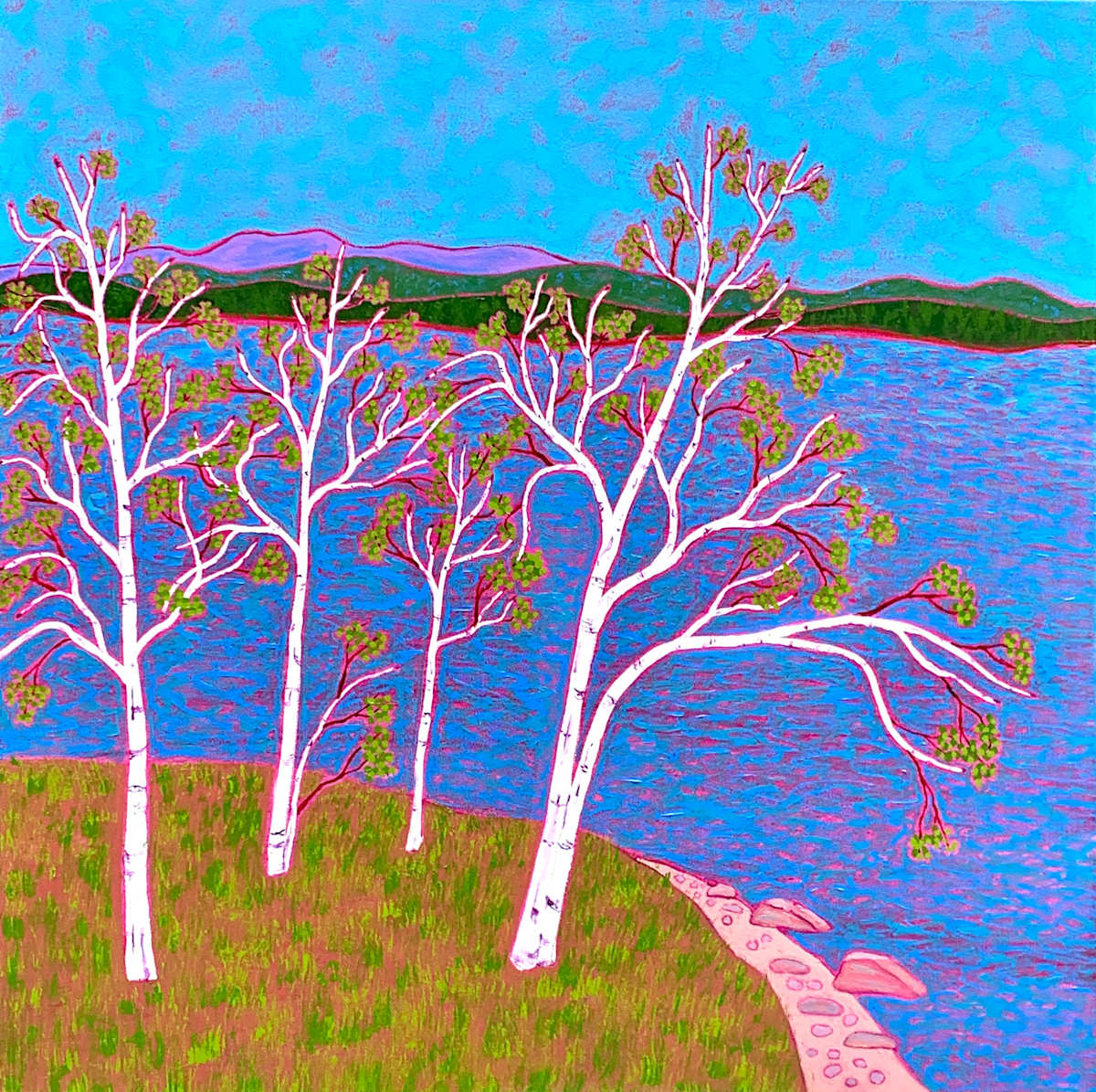 Lake Birches by Marcia Crumley , Image 1.