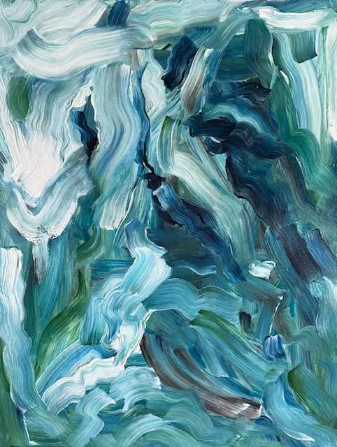 Blue Acrylic #4 by Estelle Chojnicki, Image 2.