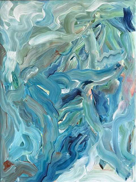 Blue Acrylic #2 by Estelle Chojnicki, Image 2.