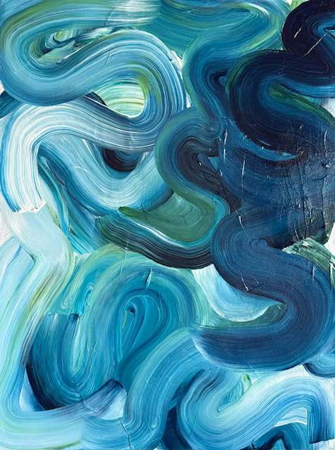 Blue Acrylic #3 by Estelle Chojnicki, Image 2.