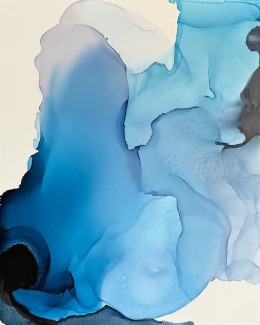 Blue Ink #6 by Estelle Chojnicki , Image 3.