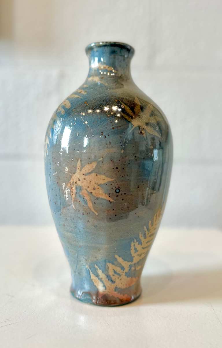 Medium Woodland Bottle Blue by Cali Almy , Image 1.