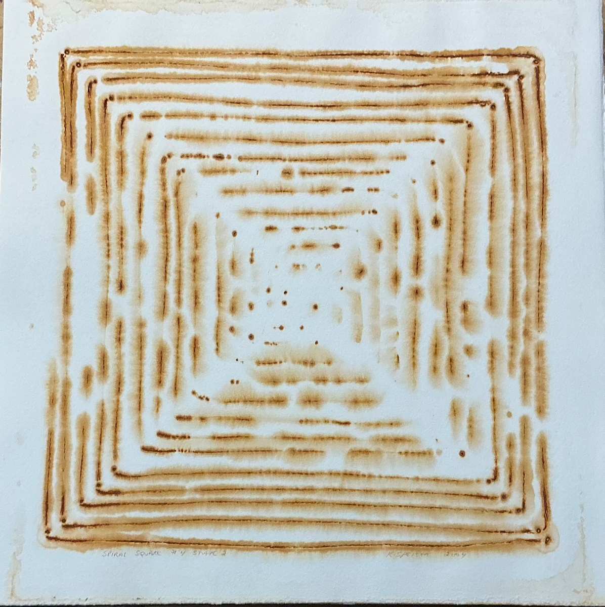 Spiral Square #4 State 2 by Kenneth Speiser, Image 1.