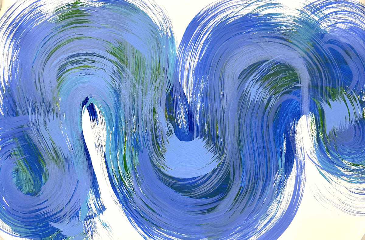 Swirls_Series_BlueGreen_01 by Diane Stratton , Image 2.