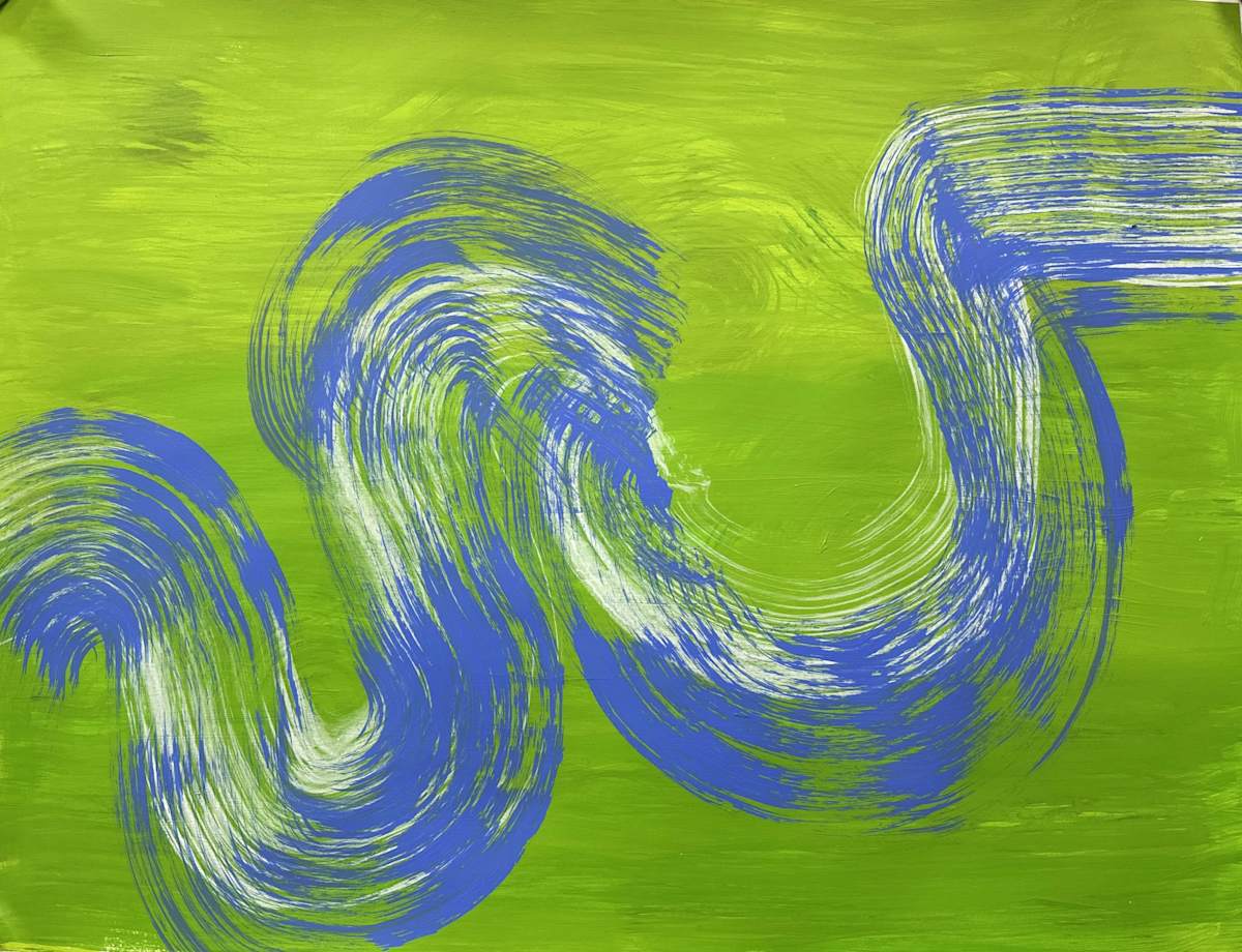 Swirls_Series_Blue and Green_05 by Diane Stratton , Image 2.