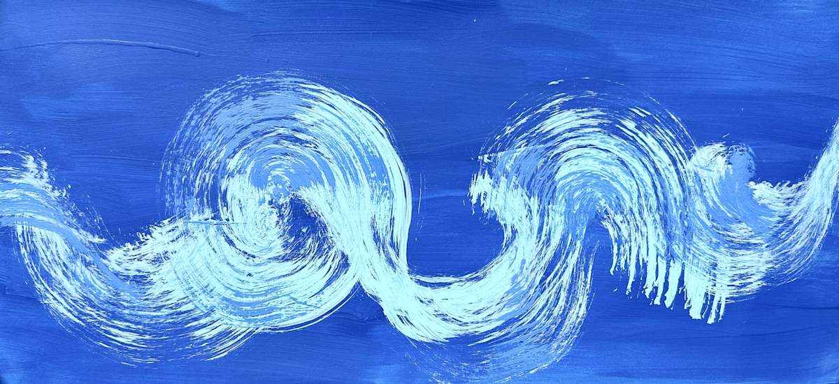 Swirls_Series_Blue_06 by Diane Stratton , Image 2.
