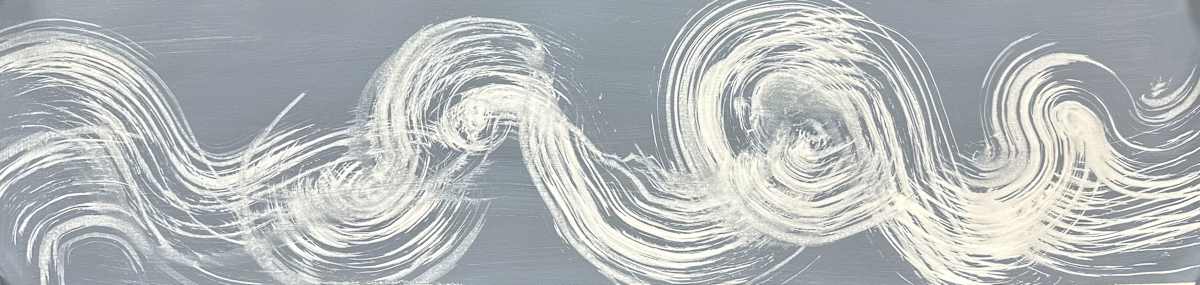 Swirls_Series_Gray and White_10 by Diane Stratton , Image 2.