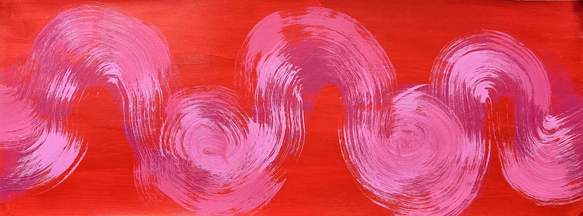 Swirls_Series_Red and Pink_12 by Diane Stratton , Image 2.