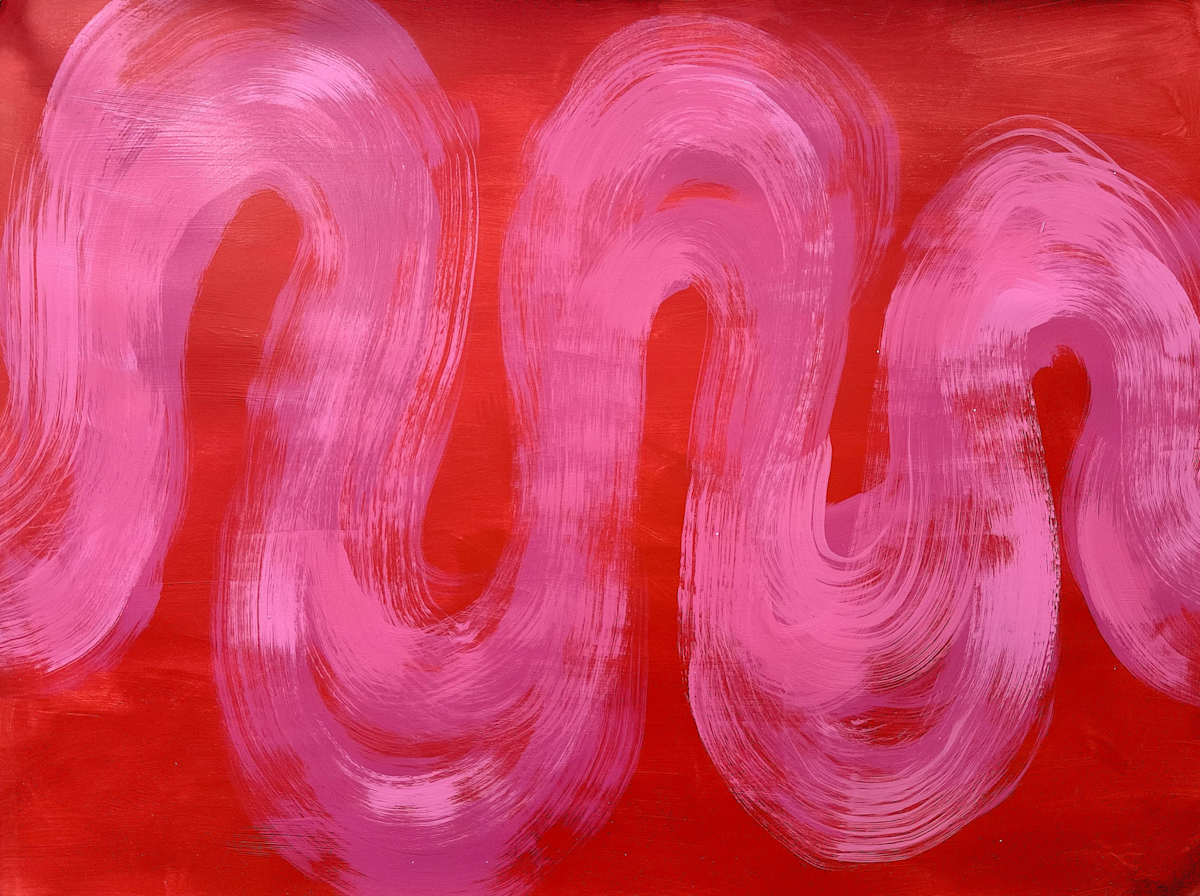 Swirls_Series_Red and Pink_LRG_14 by Diane Stratton , Image 2.