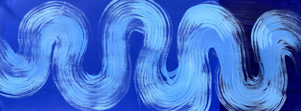 Swirls_Series_Blue and Dark Blue_16 by Diane Stratton , Image 2.