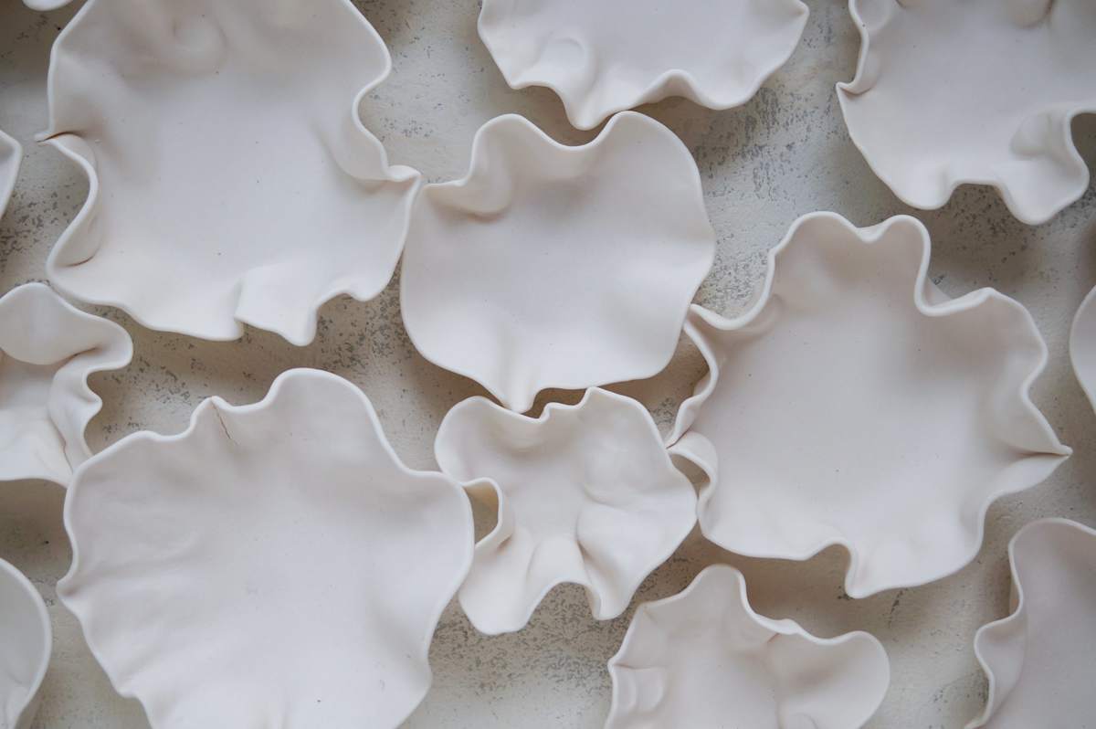 White wall sculpture - single - SAMPLE by Natalya Seva, Image 1.