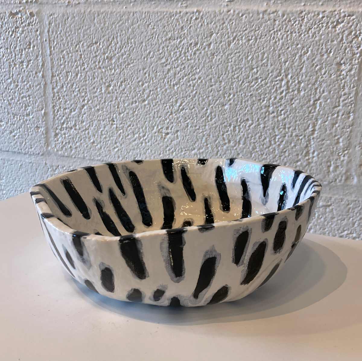 Black & White Bowl - Medium - 1 by Kristin Street, Image 1.