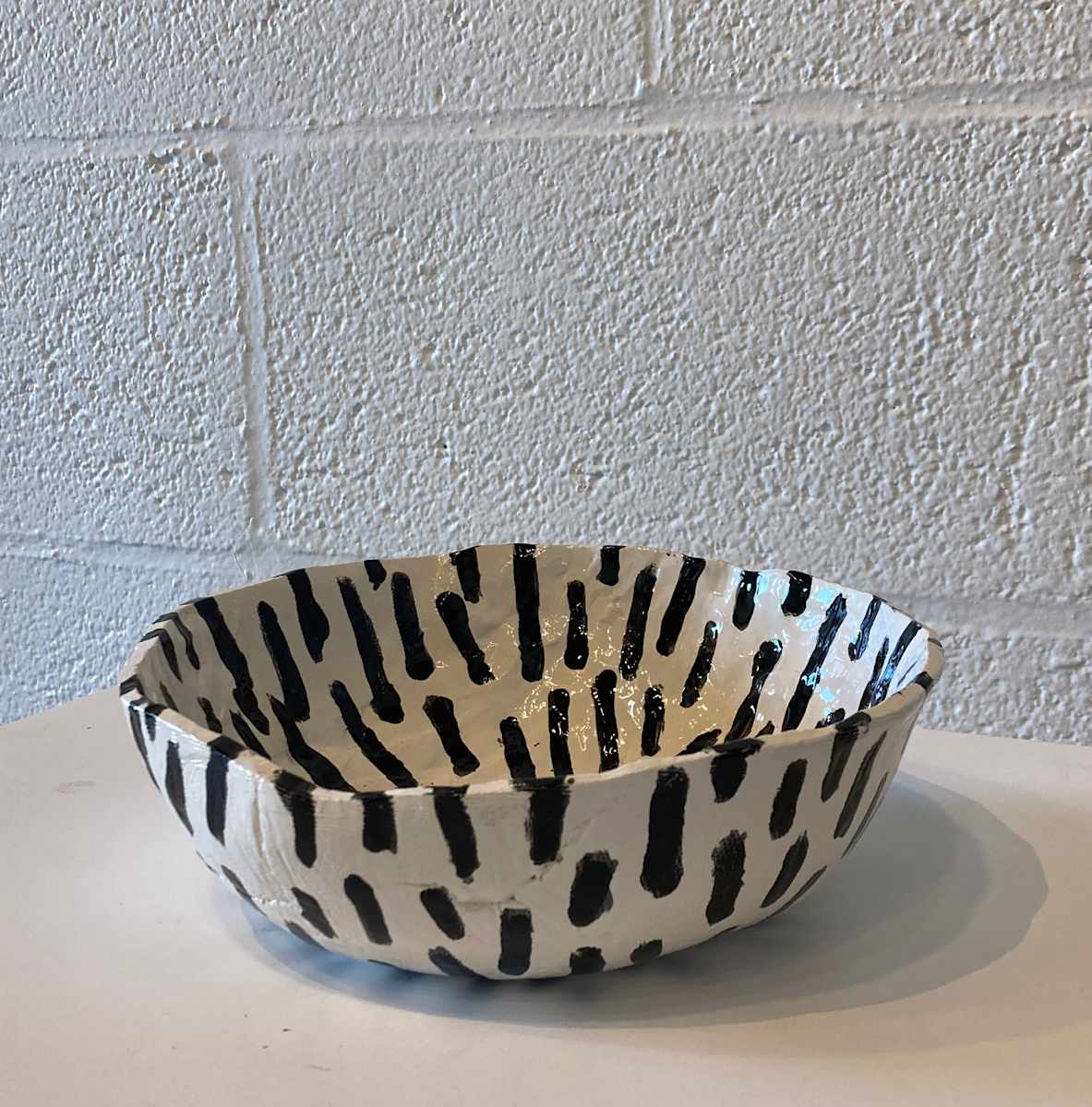 Black & White Bowl - Medium - 2 by Kristin Street, Image 2.