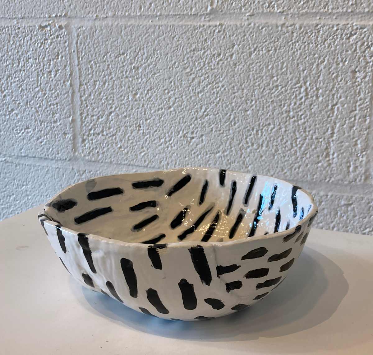 Black & White Bowl - Medium - 3 by Kristin Street, Image 2.