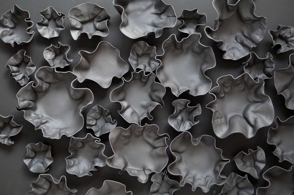 Charcoal wall sculpture - single - SAMPLE by Natalya Seva, Image 1.