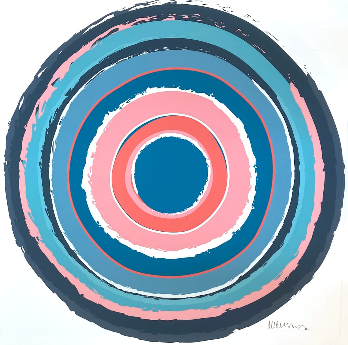 Circle Teal Pink by Melinda Cox, Image 3.