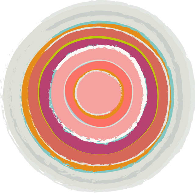Orange Pink Circles by Melinda Cox, Image 2.