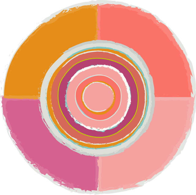 Orange Pink Quartet by Melinda Cox, Image 1.