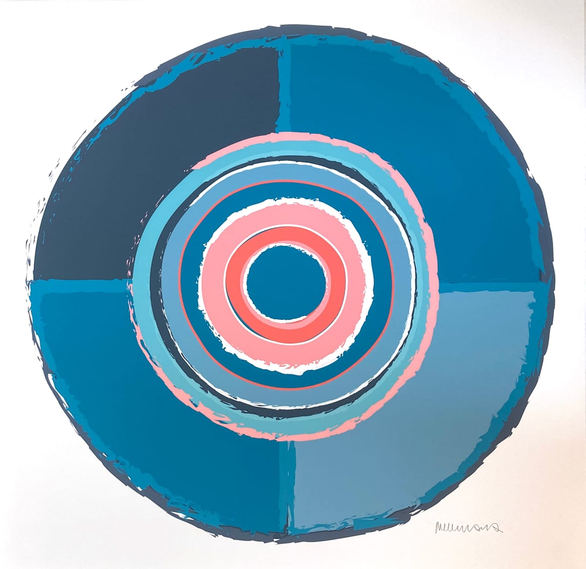 Teal Quartet, Limited Edition Print by Melinda Cox, Image 2.