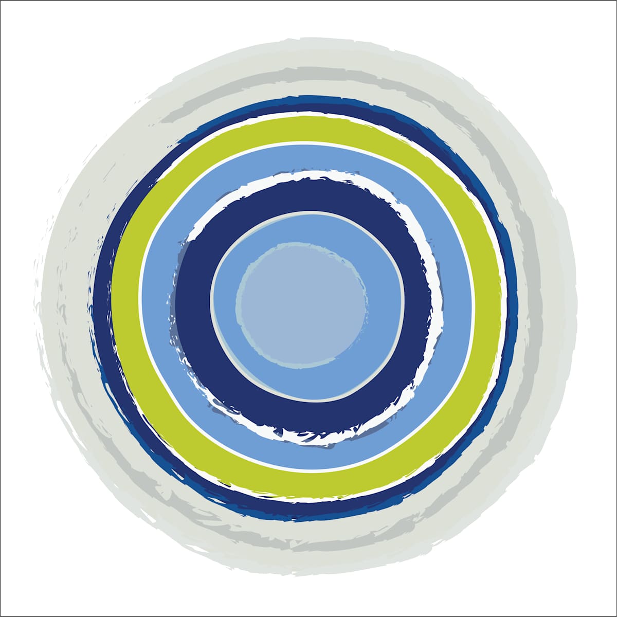 Circle Blues Green by Melinda Cox, Image 1.