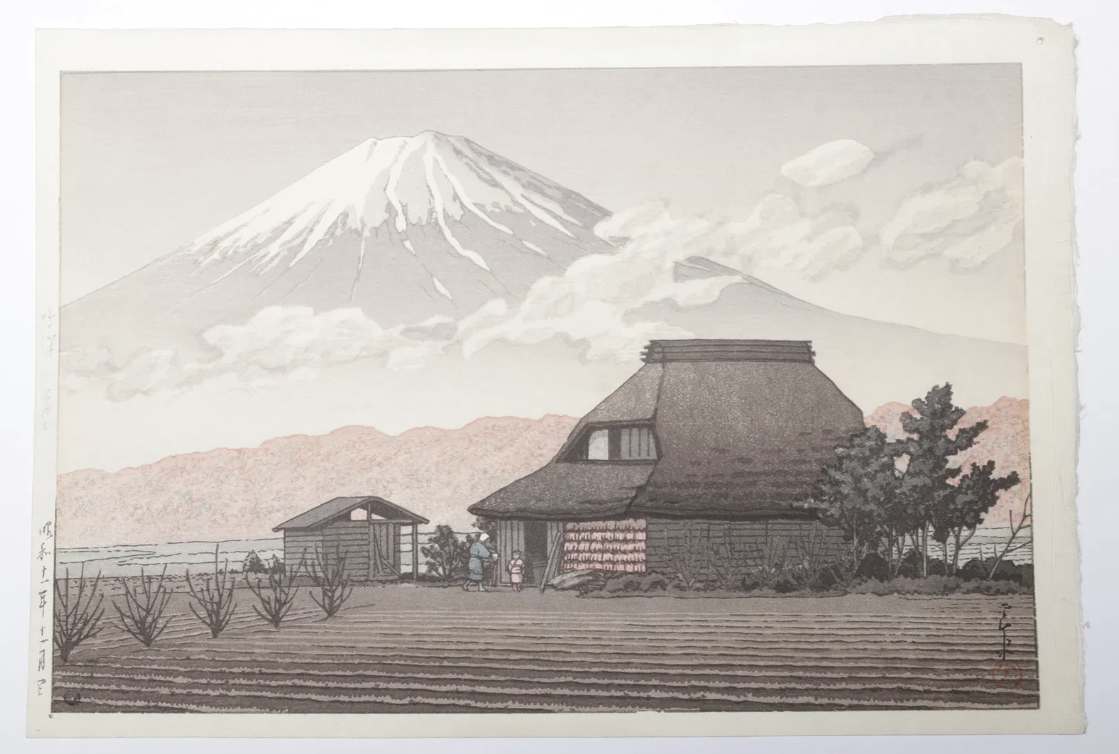 Mt. Fuji from Narusawa by Kawase Hasui, Image 1.