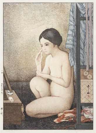 At The Mirror by Hiroshi Yoshida, Image 1.