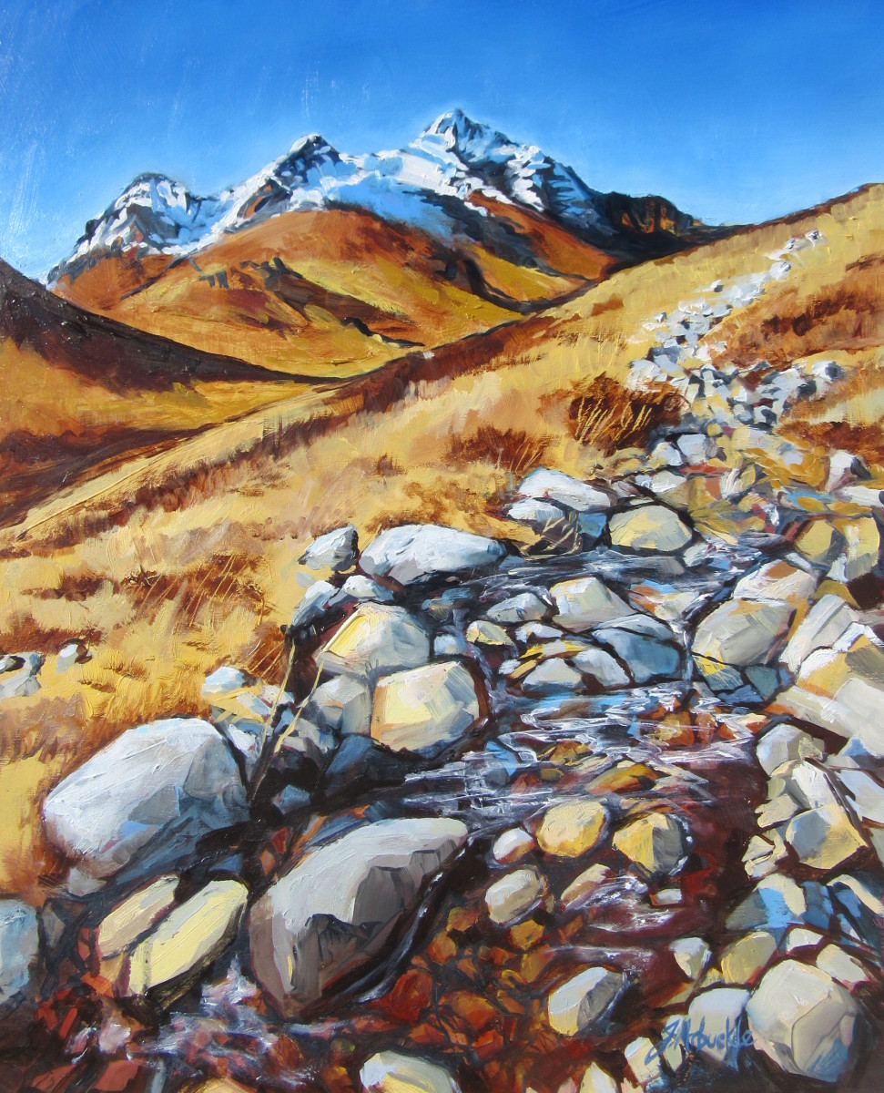 Path through Glen Sligachan by Julie Arbuckle 