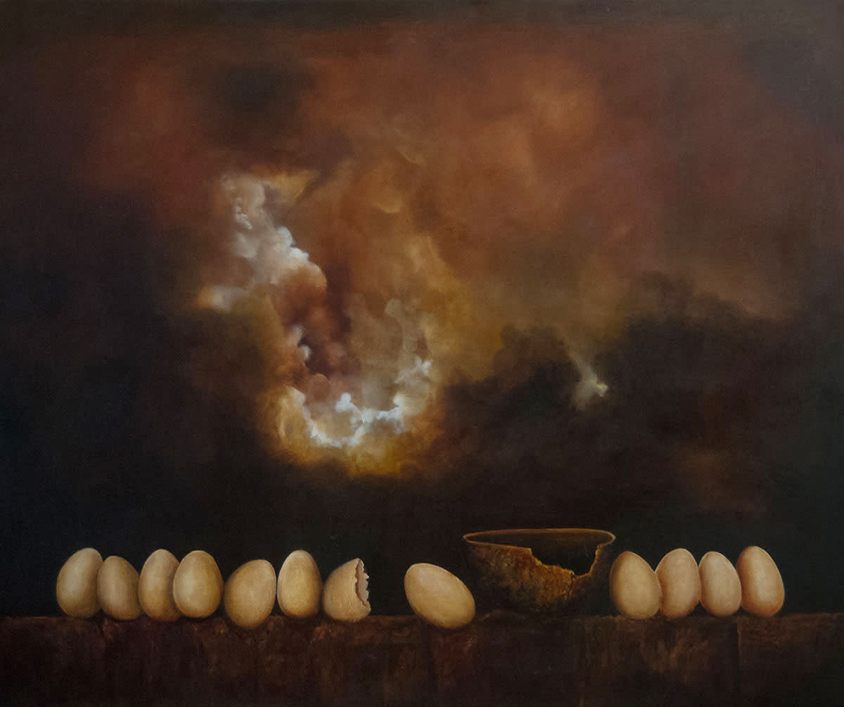 Still life with Eggs by James de Villiers 