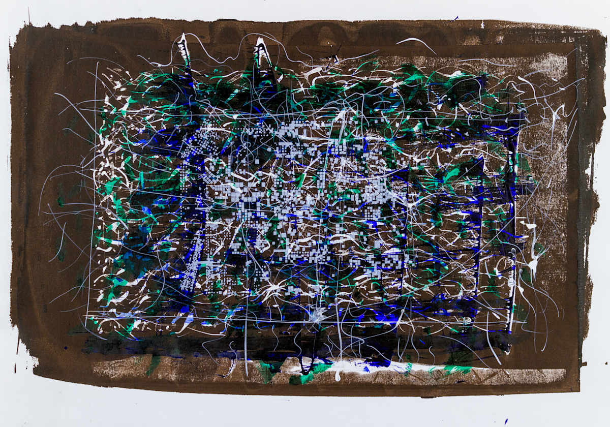Blue Grid Disturbance, Image 1.
