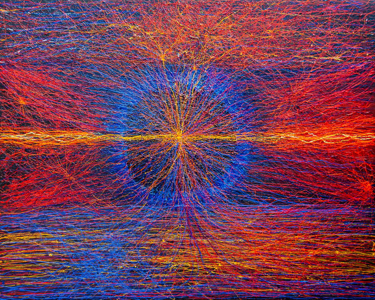 Neuron Structures. by James de Villiers  Image: Neuron Structures. Acrylic on canvas. 122 x 152 x 4cm