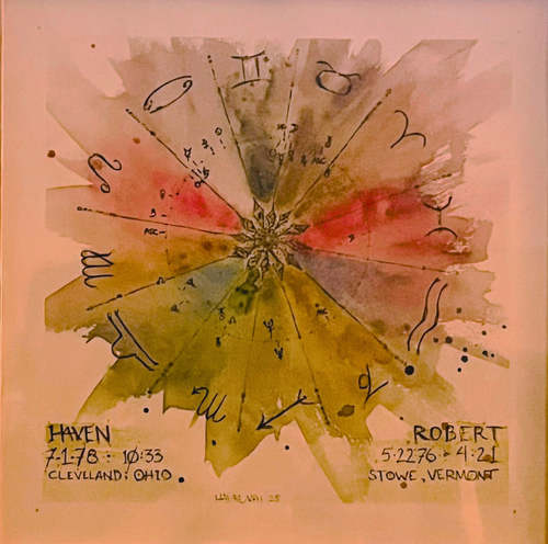 Haven + Robert - Commissioned Synastry Chart + Interpretation by HavreMai Art, Image 1.