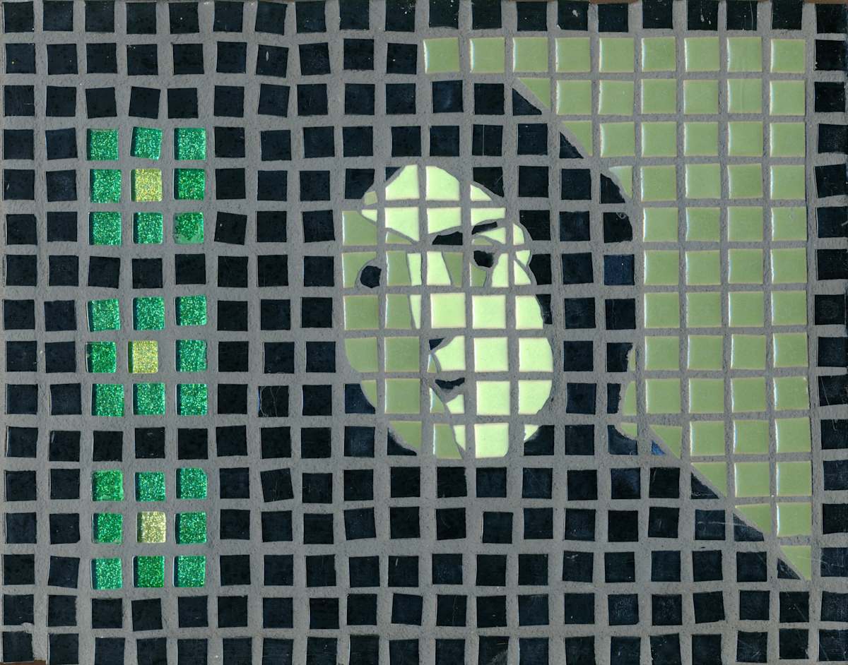 In the Shadows - (Triptych - Green) by Gila Rayberg, Image 1.