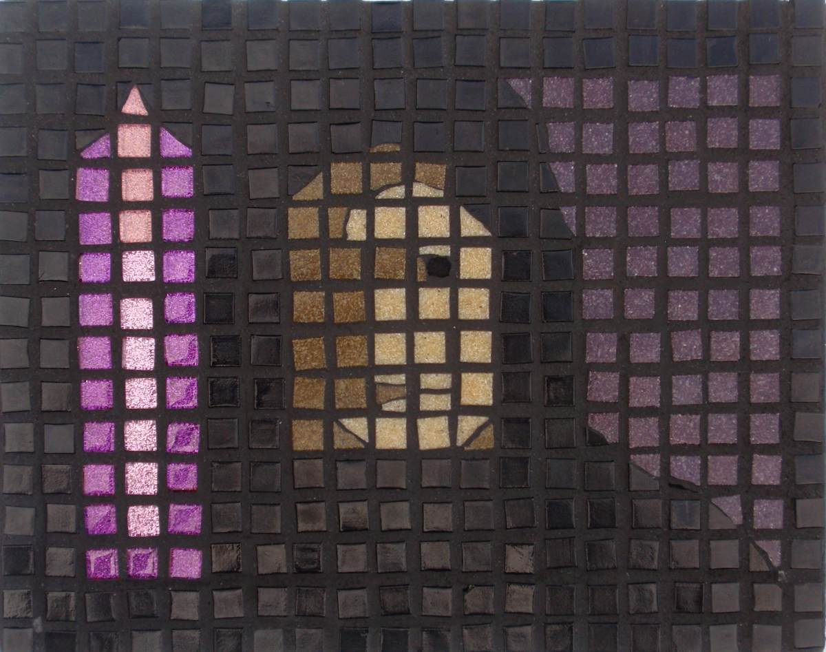 In the Shadows (Triptych -Purple) by Gila Rayberg, Image 1.