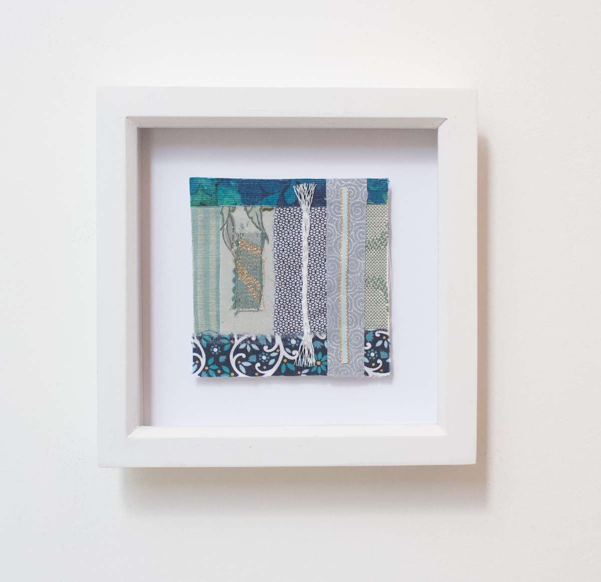 Blue collage by Erin Coppin, Image 1.