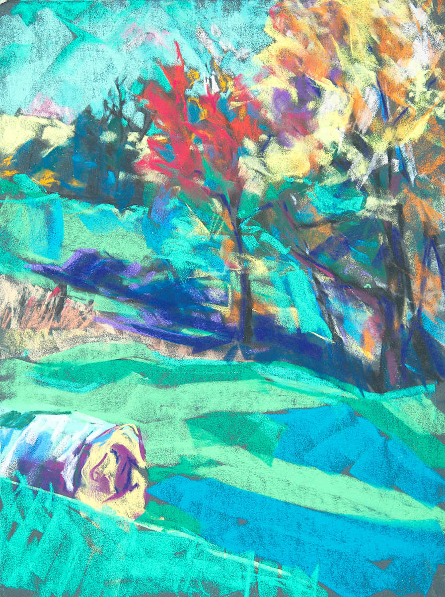 Fire Tree Field Bales by Lynne Bedbrook, Image 1.