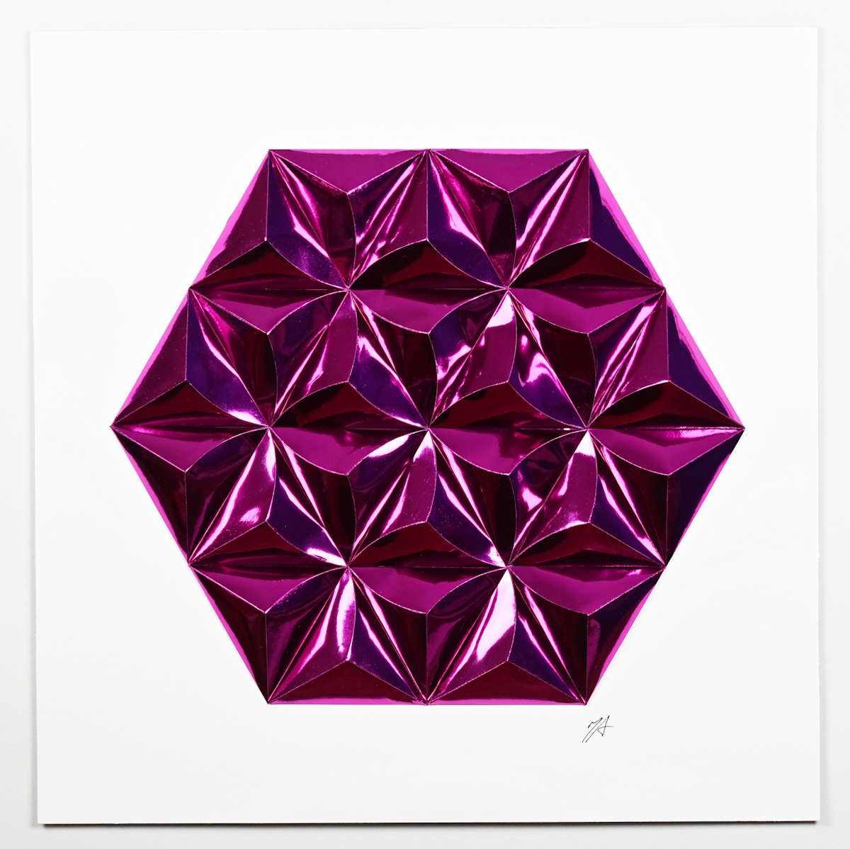 Fuchsia Metallic Hex, 2-24 by Tatiana Nelson-Joseph, Image 1.