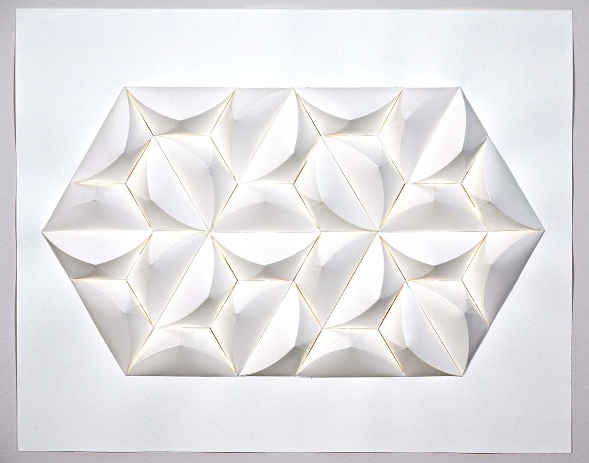 White Irregular Hex, H2-30 by Tatiana Nelson-Joseph, Image 1.