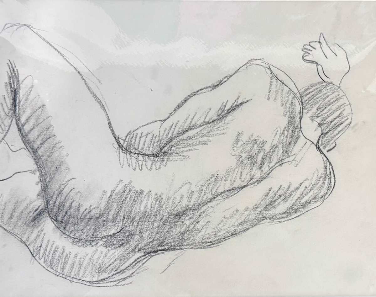 Nude Sleeping Male #3 by Boscoe Holder, Image 1.