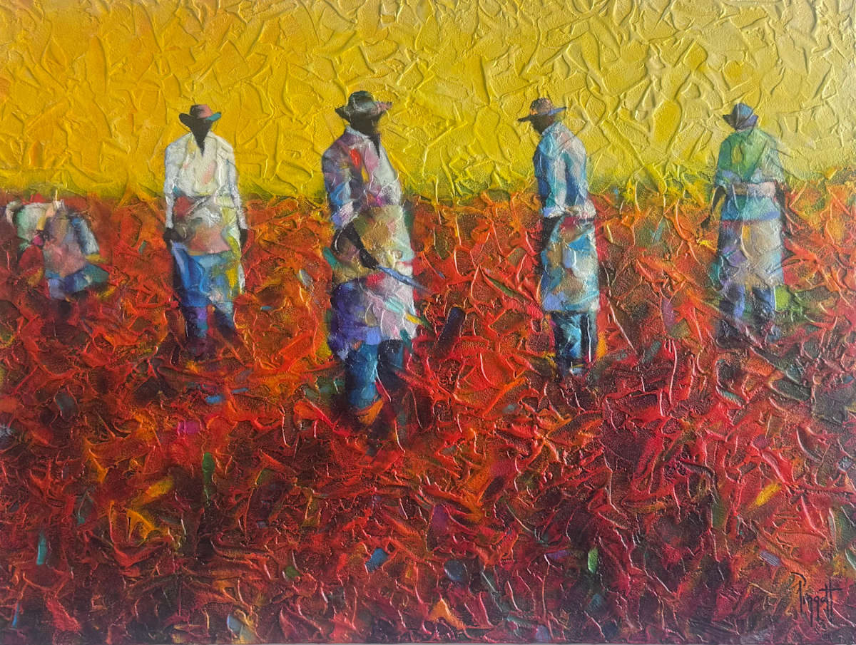 Red Fields by Terrence Piggott, Image 1.