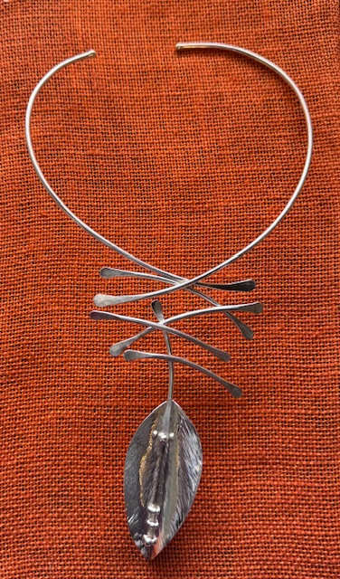 Statement Leaf Necklace by Ichia Tiyi, Image 1.