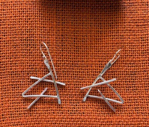 Triangle Earrings by Ichia Tiyi, Image 1.