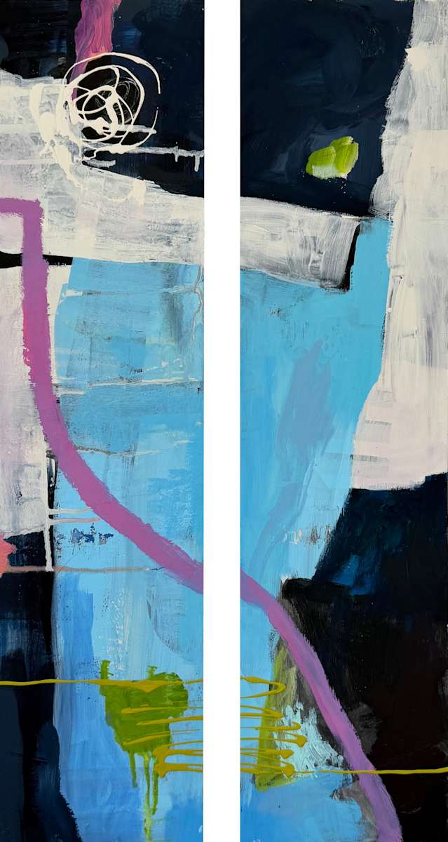 Here and There Diptych by Stephanie Bauer, Image 1.