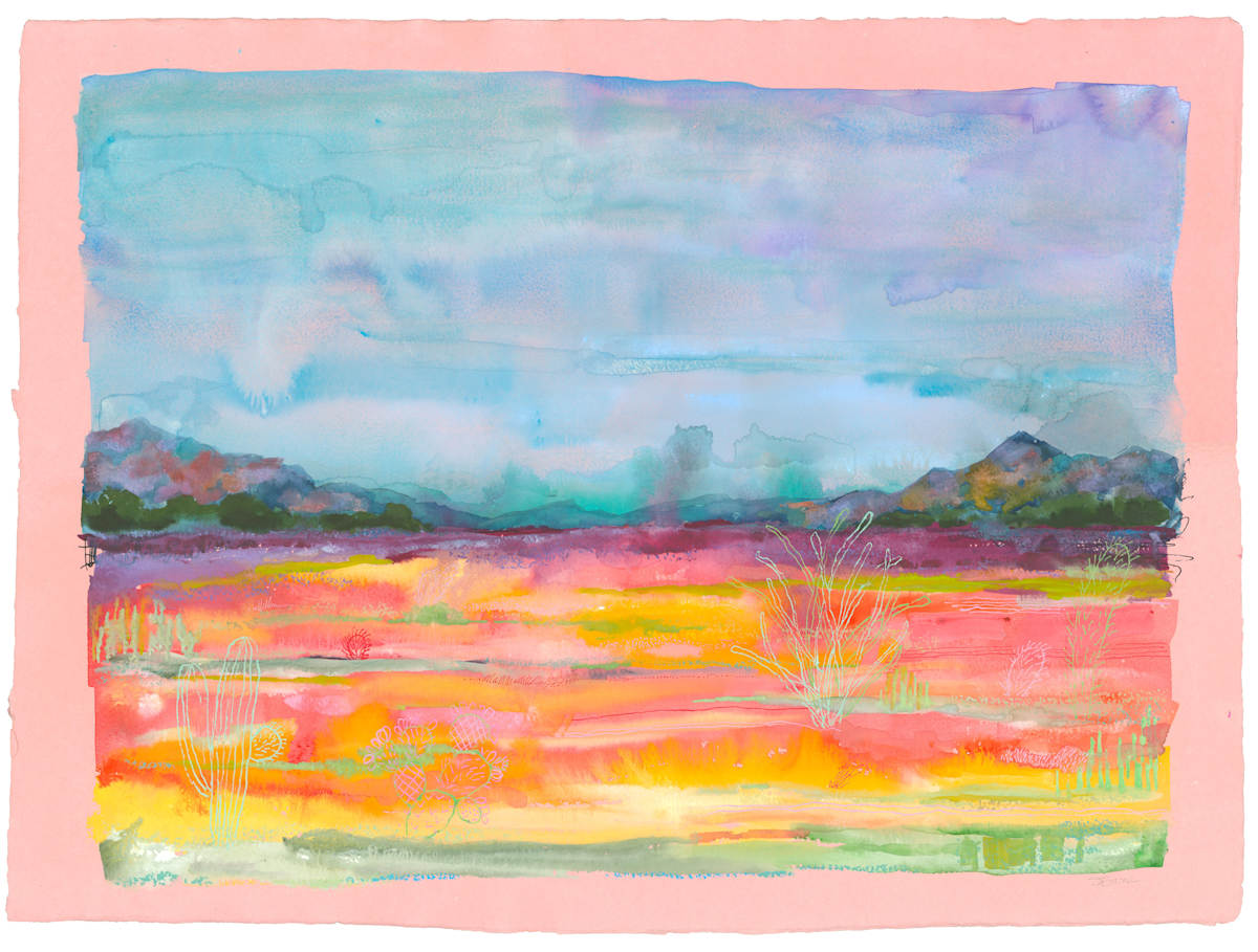 Red Desert Turquoise Sky by Stephanie Bauer, Image 1.