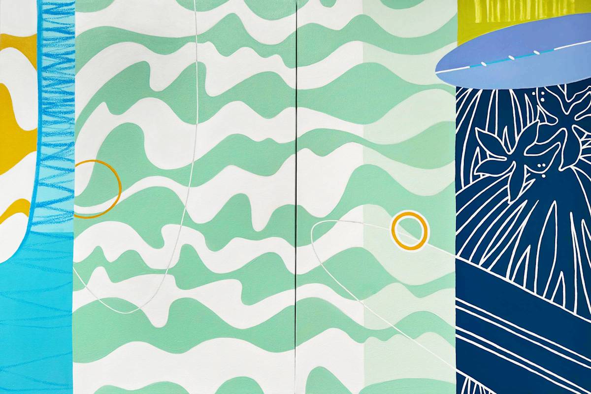 No Shoes. No Shirt. No Problems. (diptych) by Kristen Guest 