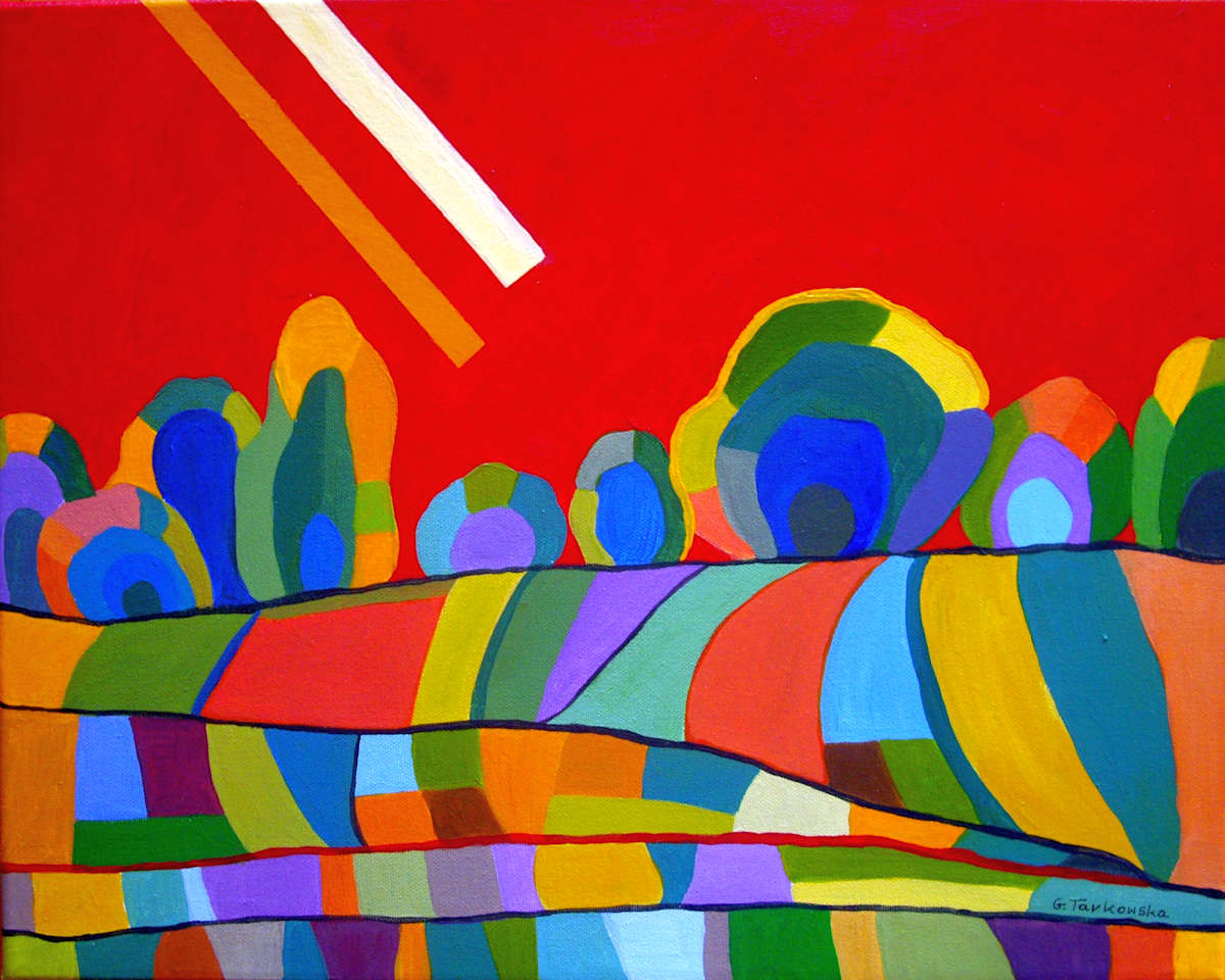 Fields in the fire of delights by Grażyna Tarkowska, Image 1.