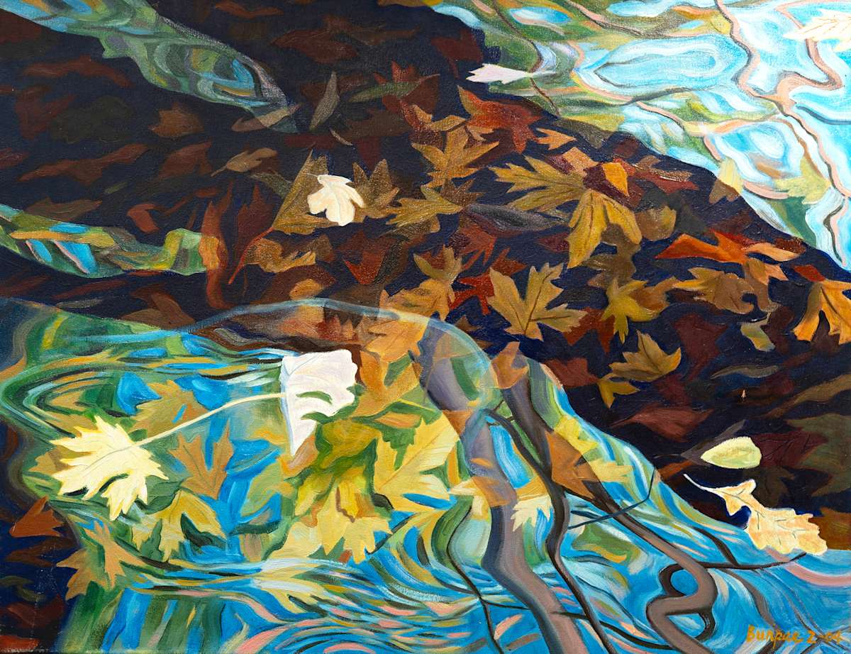 Leaves in Water by James Burpee, Image 1.