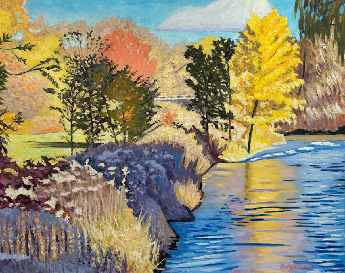Minnehaha Creek Downstream by James Burpee, Image 1.