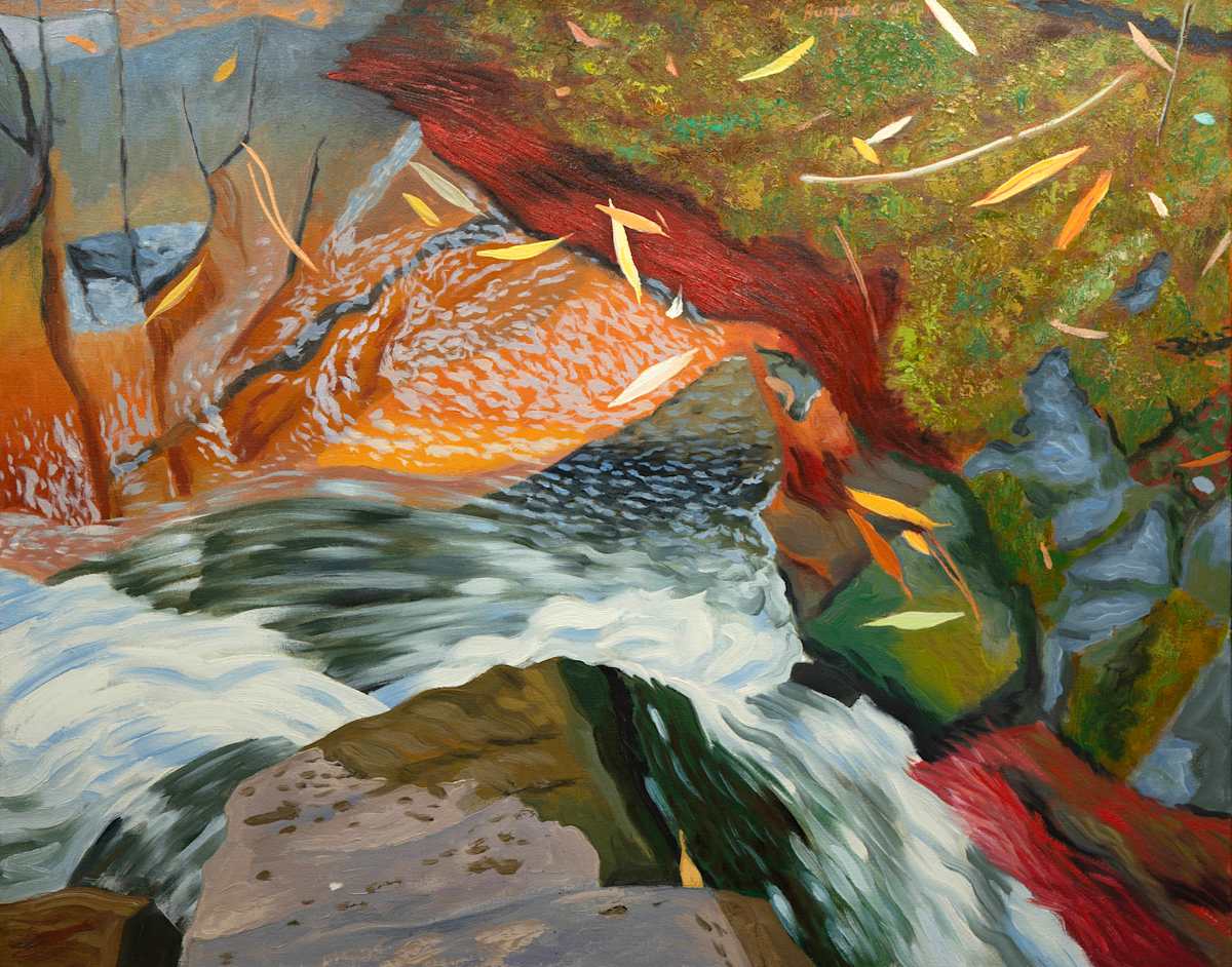 Orange Rocks and Roots by James Burpee, Image 1.